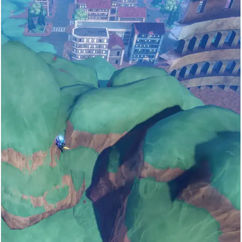 Bizarre Island Blood Flower location right of the colosseum near the water